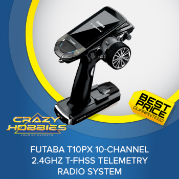 Futaba 10PX Inc. 2 x R404SBS Receivers Radio System *IN STOCK*