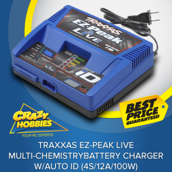 4S/12A/100W Traxxas EZ-Peak Live Multi-Chemistry Battery Charger w/Auto iD