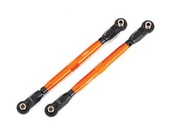 *CLEARANCE SALE*  Traxxas WideMaxx Aluminum Toe Link Tubes (Orange) (2) (Use with TRA8995 WideMaxx Suspension Kit)