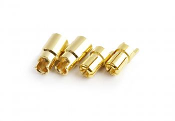 6.0mm gold plated connector(F&M) 2pairs/bag