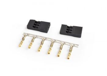 JR connector Male Gold plated terminals 2sets/bag