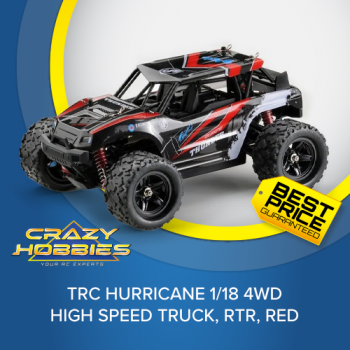 TRC Thunder 1/18 4wd High Speed Truck, RTR, Red *IN STOCK*