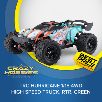 TRC Hurricane 1/18 4wd High Speed Truck, RTR, Green *IN STOCK*