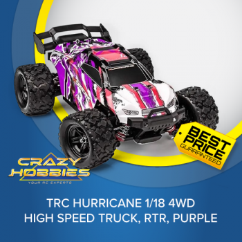 TRC Hurricane 1/18 4wd High Speed Truck, RTR, Purple *IN STOCK*