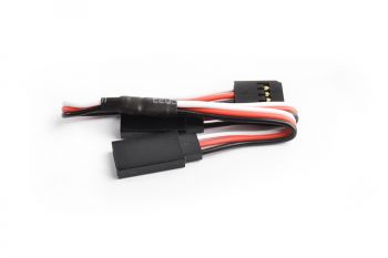 15cm 22AWG Futaba straight Y Extension wire