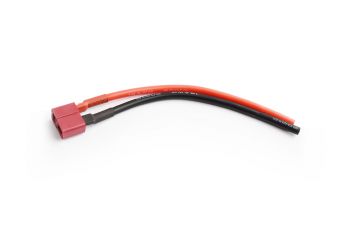 Female Deans plug with 10cm 14AWG silicone wire