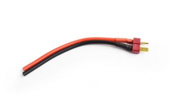Male Deans plug with 10cm 14AWG silicone wire