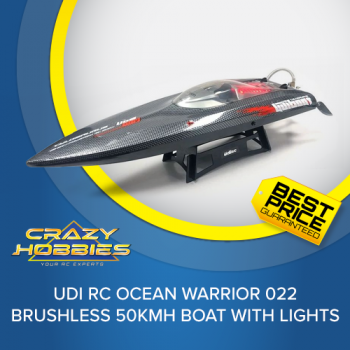 UDI RC OCEAN WARRIOR 022 Brushless 50KMH Boat with Lights *IN STOCK*