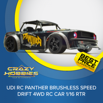 UDI RC PANTHER BRUSHLESS SPEED DRIFT 4WD RC CAR 1/16 RTR *IN STOCK*