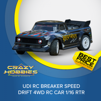 UDI RC BREAKER SPEED DRIFT 4WD RC CAR 1/16 RTR *IN STOCK*