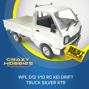 WPL D12 1/10 RC Kei Drift Truck Silver RTR *IN STOCK*