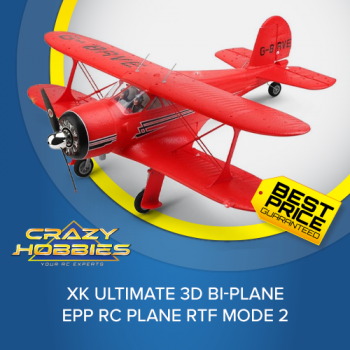 XK Ultimate 3D Bi-Plane EPP RC Plane RTF Mode 2 *IN STOCK*